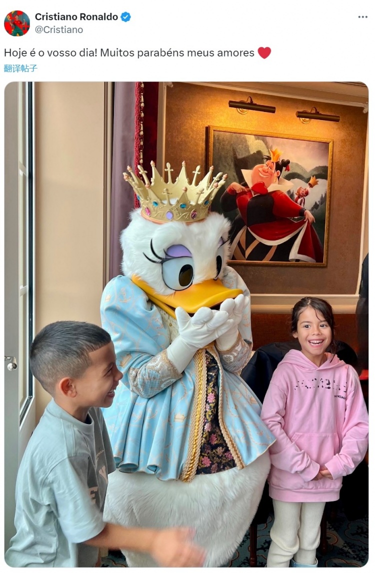 滿滿父愛??C羅社媒為龍鳳胎兒女慶生：祝我的寶貝們生日快樂！