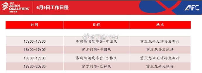 迎榮譽戰(zhàn)！國足明天17點開對巴林的賽前發(fā)布會，18點進行訓(xùn)練