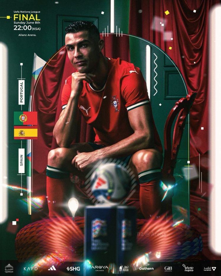 C羅將與葡萄牙參加歐國聯(lián)決賽，利雅得勝利社媒發(fā)文祝其好運(yùn)??