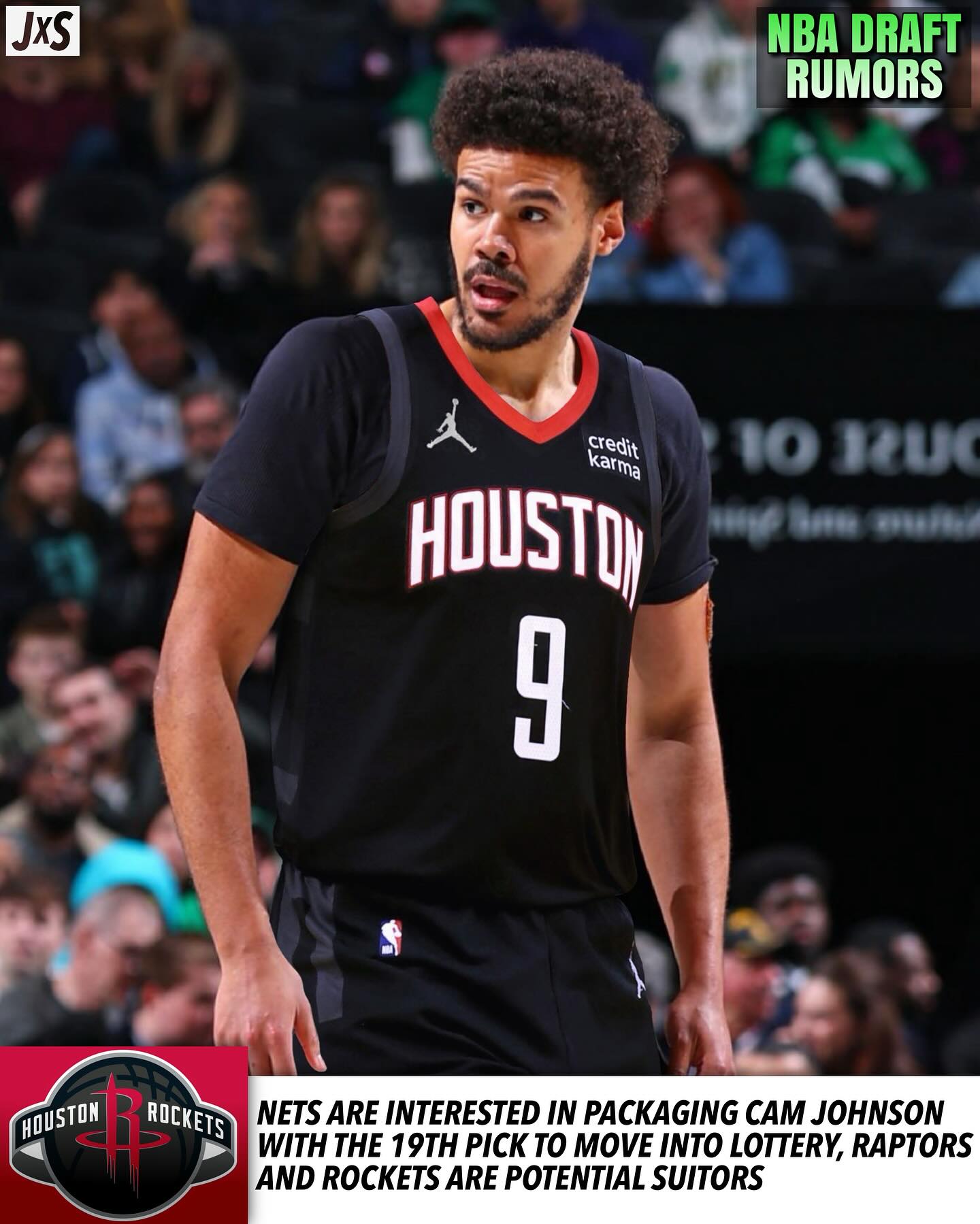 即戰(zhàn)力！美媒模擬：火箭出10號(hào)簽 換卡梅隆-約翰遜和19號(hào)簽