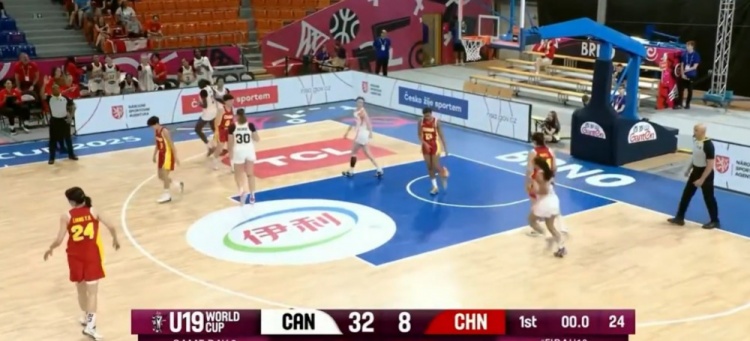 全面下風(fēng)！中國(guó)女籃U19首節(jié)8-32凈負(fù)加拿大隊(duì)24分 梁雅琦6分