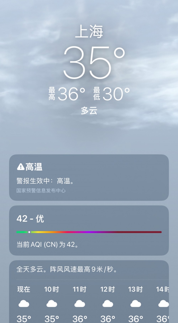 今日上海氣溫30至36攝氏度，今晚上海德比將面臨高溫考驗(yàn)