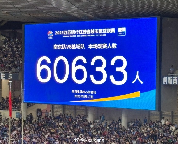 國家體育總局：蘇超單場上座超6萬，帶動江蘇多場景消費380億元
