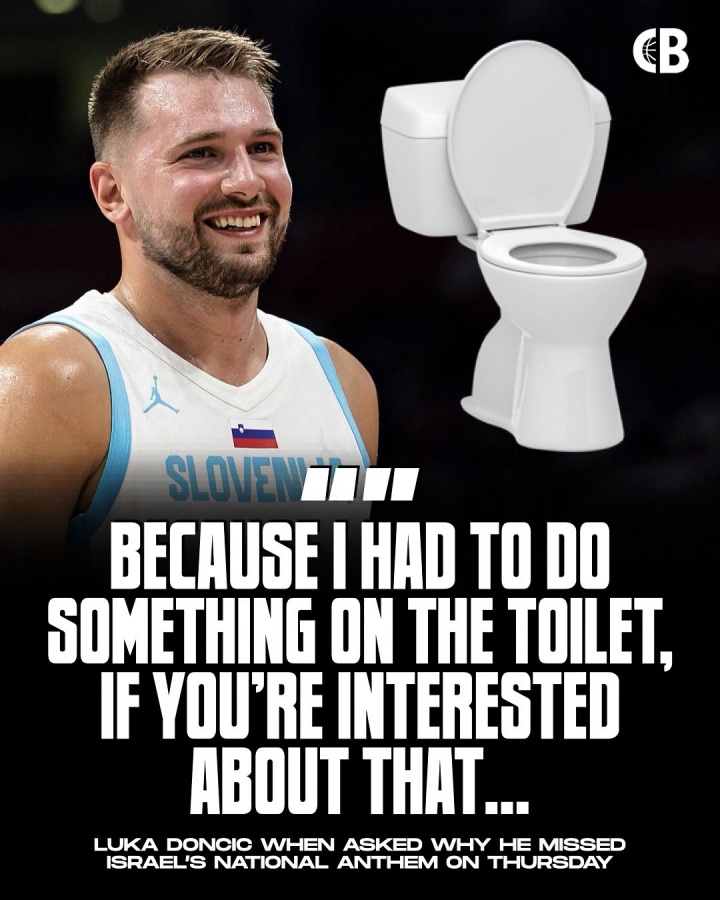 奏以色列國(guó)歌時(shí)溜了？??東契奇：我得去廁所 等不了了