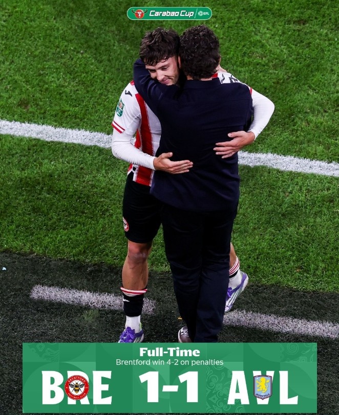 新賽季難求一勝！聯(lián)賽杯第三輪：維拉點(diǎn)球大戰(zhàn)不敵布倫特福德